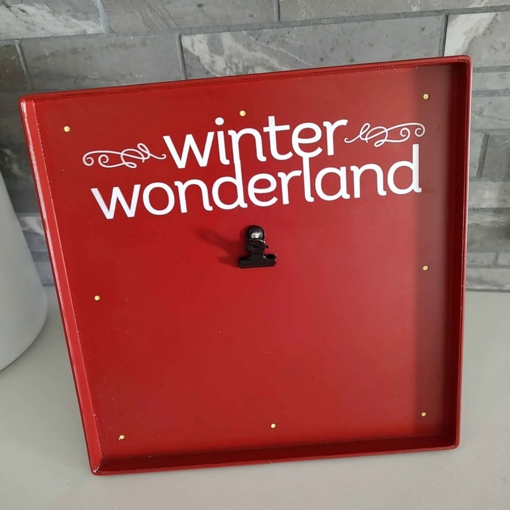 Red Winter Wonderland Sign